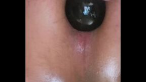 Buttplug Insertion Closeup