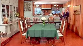 Blonde whores fucking with red strapon