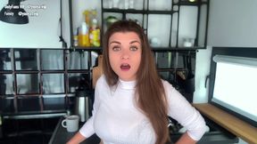 Horny Stepmother was caught with 2 Big Cocks by Step Son