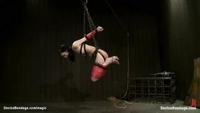 ”Bound beautiful babe tormented with electricity”