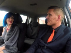 Fake Driving School Sexy emo gets her ass pounded