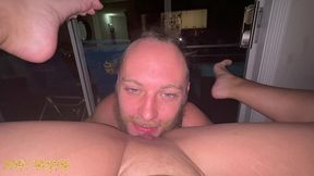 female pov pussy eating orgasm from blue eye white guy