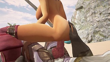 Sex with a Werewolf at the beach - Warcraft Porn Parody