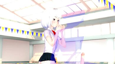 3D hentai girl takes total cum in dreamy void swallowing deep