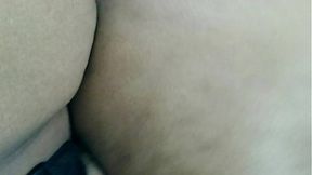 POV penetration teaser with black lesbians