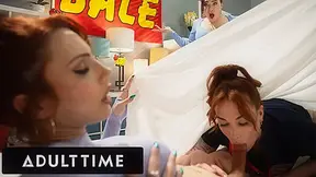 ADULT TIME - Trans Ariel Demure Is Caught Having SNEAKY SEX With MILF Siri Dahl By Roommie Emma Rose