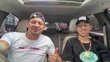 Carona com o Brunão.