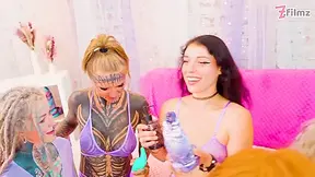 Squirt Mayhem - 5 Beauties Squirting On Every Other - Anal Dildos, Prolapse, Gapes, Atm