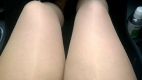 Pantyhose in the car