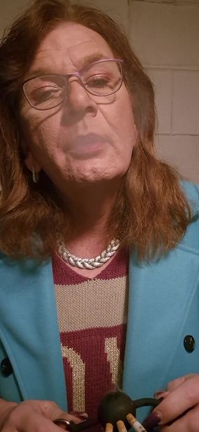 Epic moment from "Smoking 3 cigarettes through a ballgag and eating the ashes"