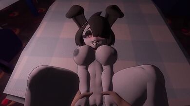 FNAF Futa Rough Doggy POV Big Tits Blowjob