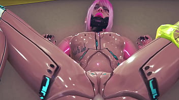 Cyborg Girl has sex in the subway | Cyberpunk 2077 Parody