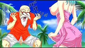 Bulma Tempts Master Roshi in Steamy Dragon Ball Encounter
