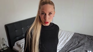 Dark Princess: I hire a French maid and she cleans my cock until I cum on her face.