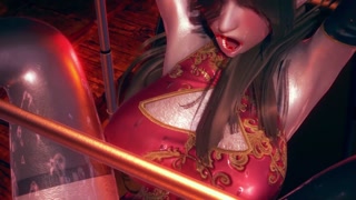 Cute asian fucked by the perfect dildo machine