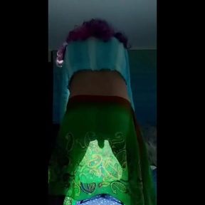 See through skirt and mini wand insertion