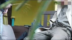 a bench encounter turns into a public piss humiliation