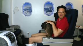 foot fetish sex with stewardess while in air plane-segment 1