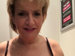 Horny big boobed fat chubby busty blonde