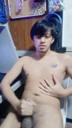 Asia Twink Get His Own Cum