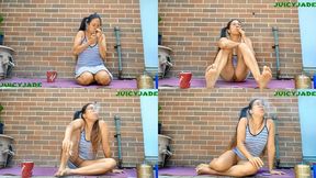 Flashing you outdoors while having my morning coffee and smoke Volume 60 ***mp4****