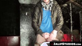 ”John Despe & Tim Cosla steaming off the heat in the dungeon”