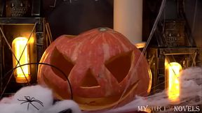 MyDirtyNovels - Couple celebrates Halloween by having threeway with redhead
