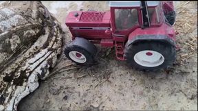 toy car crush in dirty buffalo