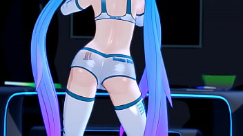 Miku wiggling her hot ass