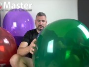 Guy blows up balloons, pops them and humps them PREVIEW