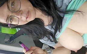 Vaping During Naked Driving Car