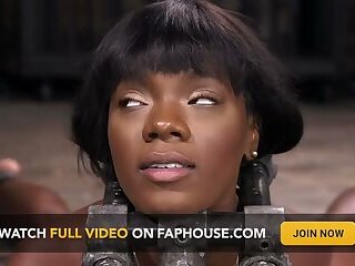 Ana Foxxx Is Machine Fucked, Flogged, Shocked and Made to Cum