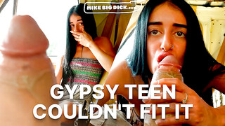 MikeBigDick Beautiful Gypsy Teen Can’t Fit That Big Dick Inside Her Pussy