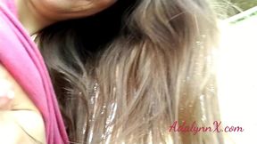 adalynnx - watering the garden with my titties