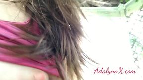 adalynnx - watering the garden with my titties