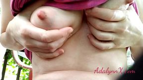 adalynnx - watering the garden with my titties