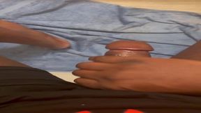 Early morning cumshot to start the day