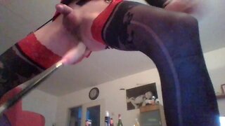 Teenager play with hisself dildo him self in backside