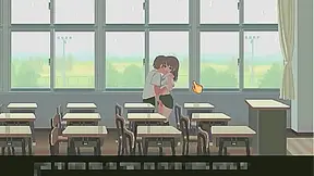 Cute 18 college lady in 6th month for you and me new hentai game