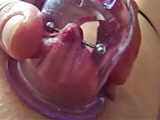 Pumping Suck Hard My Pierced Nipps