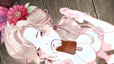 Blonde cutie gets drilled hard in a hardcore game with 60 fps