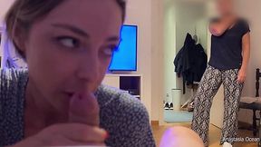 Caught Giving Head: Step-mom Catches Me in the Act!