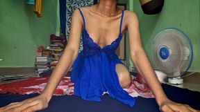 Hot Fucking My Girl Friend Sexy Body Hard Doggy Style in Village Lovers Sexy Blue Dress