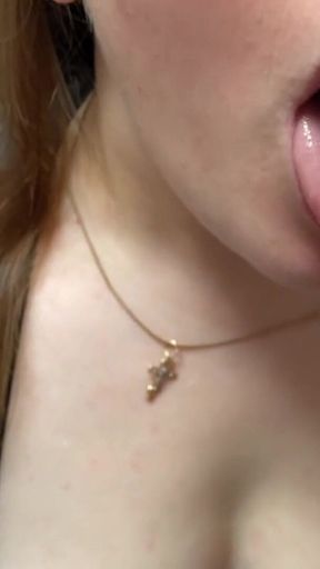 I Cum in My Stepsister's Mouth While She Gives Me the Best Blowjob!