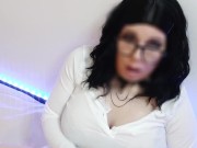 Trans girl sucks a dildo and masturbates - Snowycd