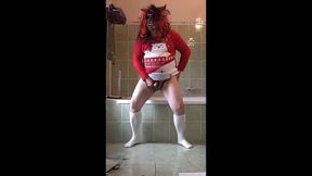 Self Spanking At The Edge Of The Bathtube