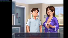 Summertime saga - extra classes are helping big beautifully boobs