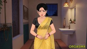 Desi Hot Bathroom Passionate Encounter with Sensual Village Wife