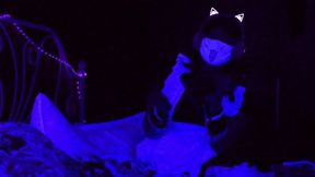 Neon Kitty Maid Ready To Serve