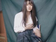 男の娘オナニ－ Japanese crossdresser teasing